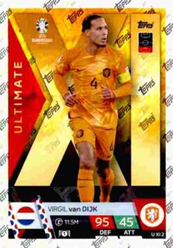 2024 Topps Match Attax UEFA Euro 2024 #UXI02 Ultimate XI Virgil van Dijk