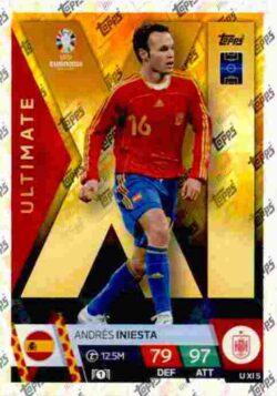 2024 Topps Match Attax UEFA Euro 2024 #UXI05 Ultimate XI Andrés Iniesta