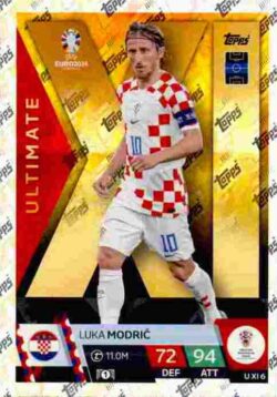 2024 Topps Match Attax UEFA Euro 2024 #UXI06 Ultimate XI Luka Modric