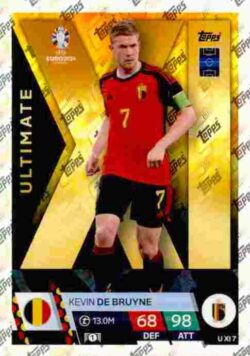 2024 Topps Match Attax UEFA Euro 2024 #UXI07 Ultimate XI Kevin De Bruyne